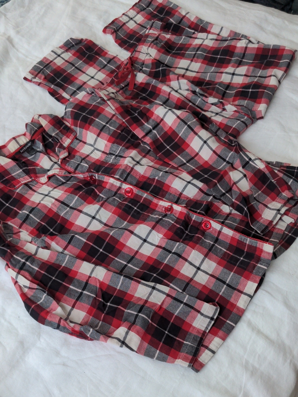 Ambrielle 2 Piece Cotton Pajama Set Size Medium